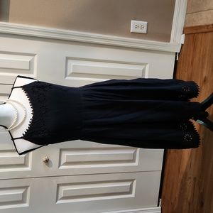 Gap, Excellent condition, Women's Dress, Black, Eyelet, Cotton